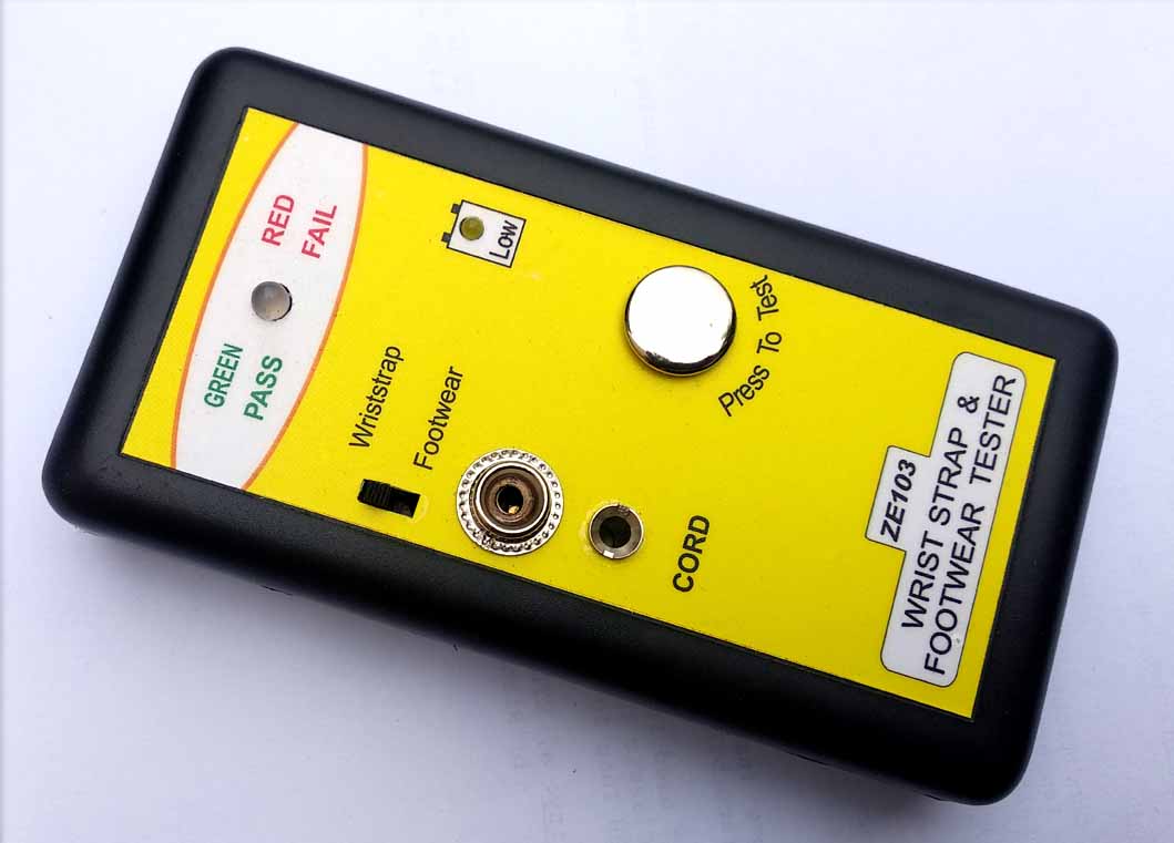 Wriststrap and footwear tester ZE103