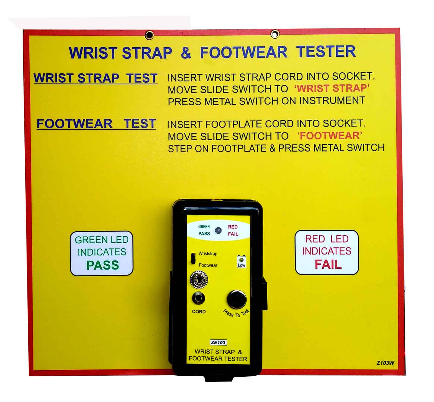 Wriststrap Footwear Tester Ze103 Stand